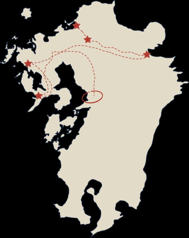 Kumamoto city location drawing