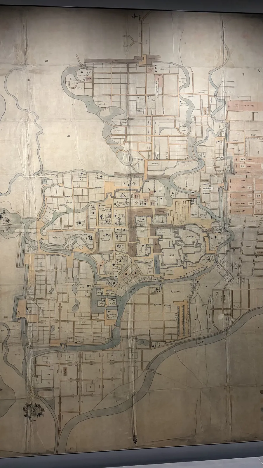 Painting of the ancient map